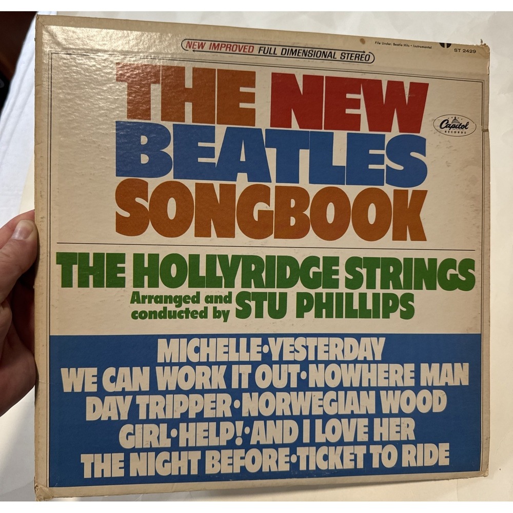THE BEATLES by The Hollyridge Strings • New Beatles Songbook Capitol LP • NM/VG